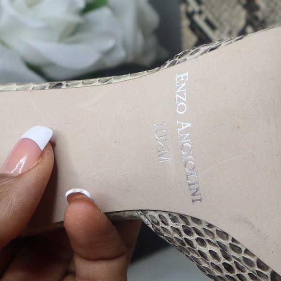 Enzo Angiolini Snakeskin Shoes - Picture 7 of 12